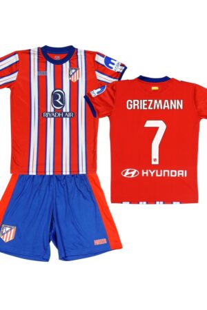 Kit Atletico Madrid Domicile Griezmann Junior 2024/25 Rouge