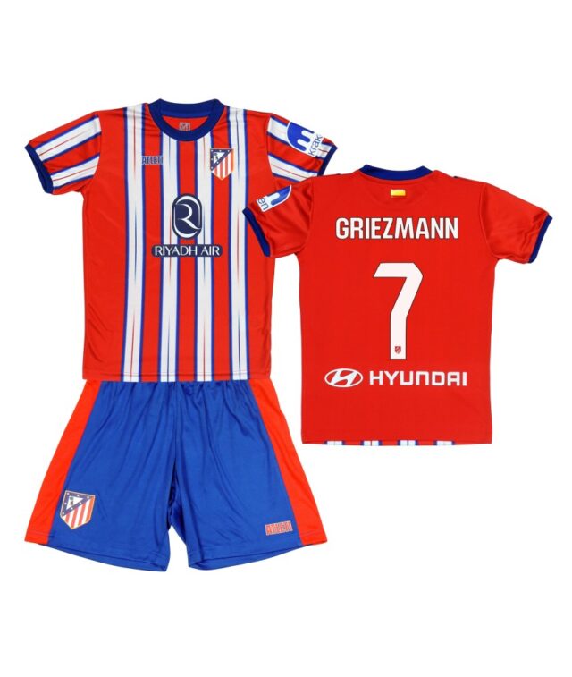 Kit Atletico Madrid Domicile Griezmann Junior 2024/25 Rouge