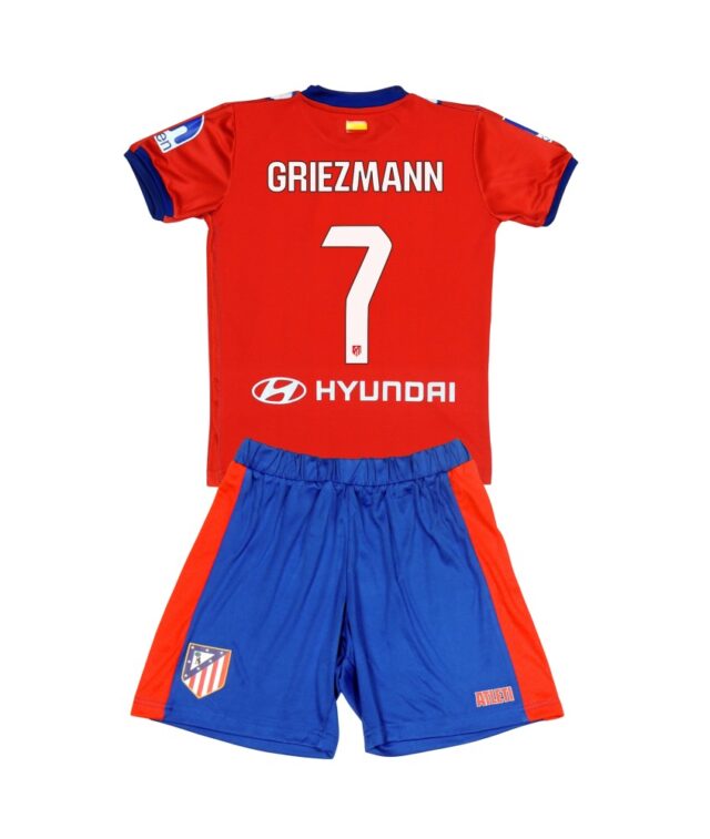 Kit Atletico Madrid Domicile Griezmann Junior 2024/25 Rouge - Image 2
