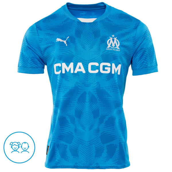 Maillot OM Gardien Junior 2024/25 Bleu Ciel