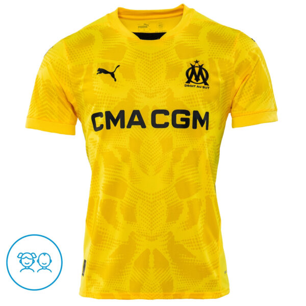 Maillot OM Gardien Junior 2024/25 Jaune
