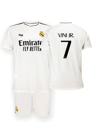 Kit Real Madrid Junior Domicile Vini Jr. 2024/25 Replica ( Vinícius Júnior )