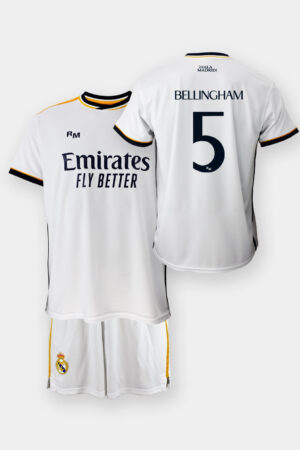 Kit Real Madrid Junior Domicile Bellingham 2023/24 Replica