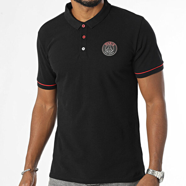 Polo Paris Saint-Germain Logo Adulte 2024/25 Noir ( PSG ) - Image 4