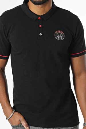 Polo Paris Saint-Germain Logo Adulte 2024/25 Noir ( PSG )