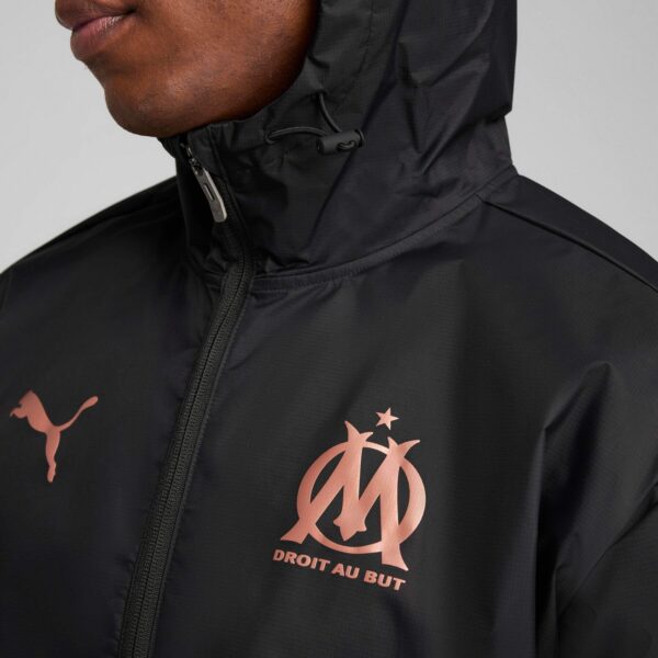 Veste à Capuche OM All Weather Homme 2024/25 Noir - Image 3