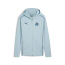 Veste à Capuche OM Casuals Homme 2024/25 Bleu Ciel