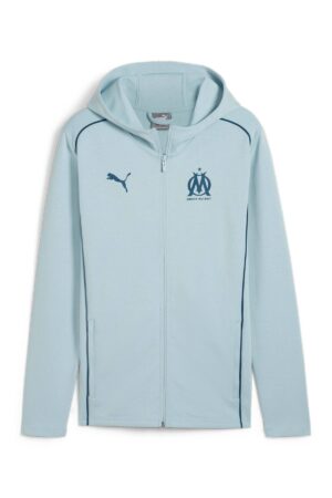Veste à Capuche OM Casuals Homme 2024/25 Bleu Ciel