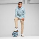 Veste à Capuche OM Casuals Homme 2024/25 Bleu Ciel