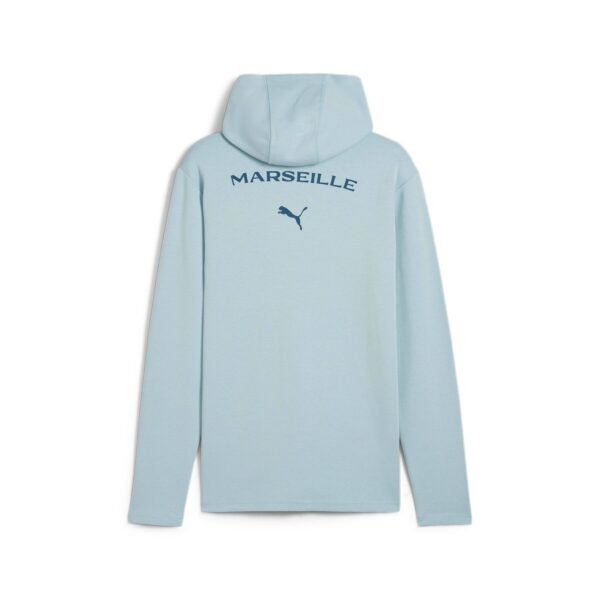 Veste à Capuche OM Casuals Homme 2024/25 Bleu Ciel - Image 4
