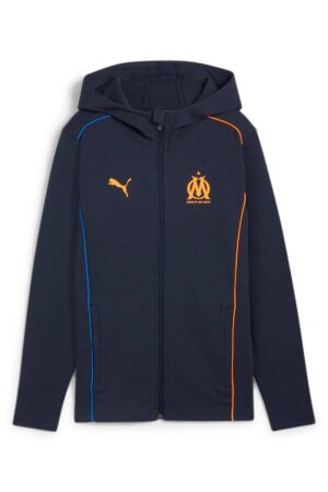 Veste à Capuche OM Casuals Junior 2024/25 Bleu Nuit