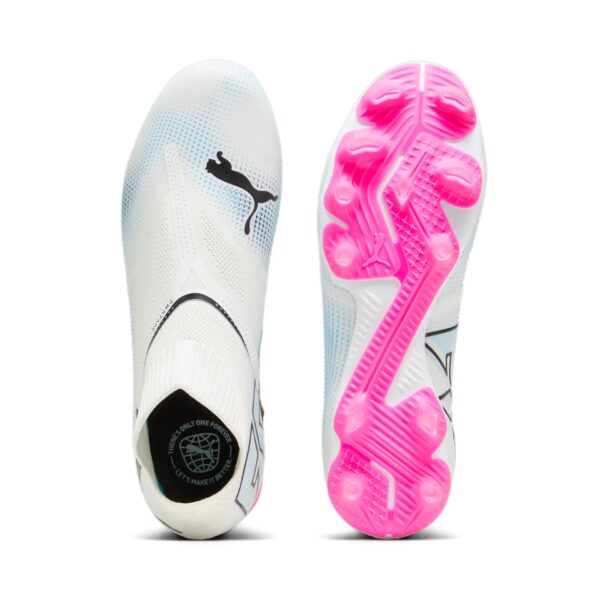 Crampons Puma Future 7 Match+ Sans Lacets FG/AG Adulte Blanc - Image 7