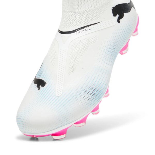 Crampons Puma Future 7 Match+ Sans Lacets FG/AG Adulte Blanc - Image 4