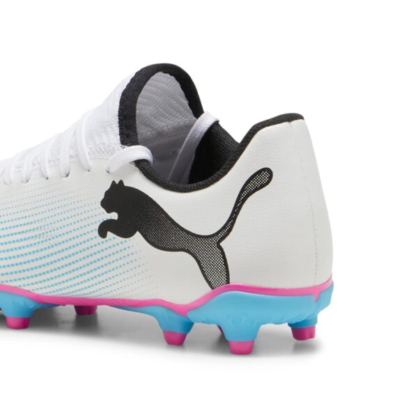 Crampons Puma Future 7 Play FG/AG Junior Blanc - Image 5