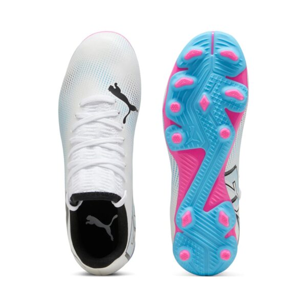 Crampons Puma Future 7 Play FG/AG Junior Blanc - Image 4