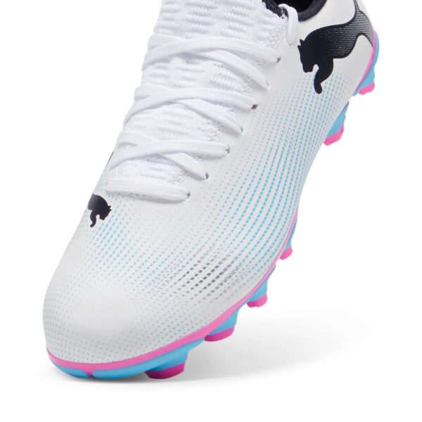 Crampons Puma Future 7 Play FG/AG Junior Blanc - Image 6