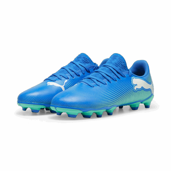 Crampons Puma Future 7 Play FG/AG Junior Bleu - Image 2