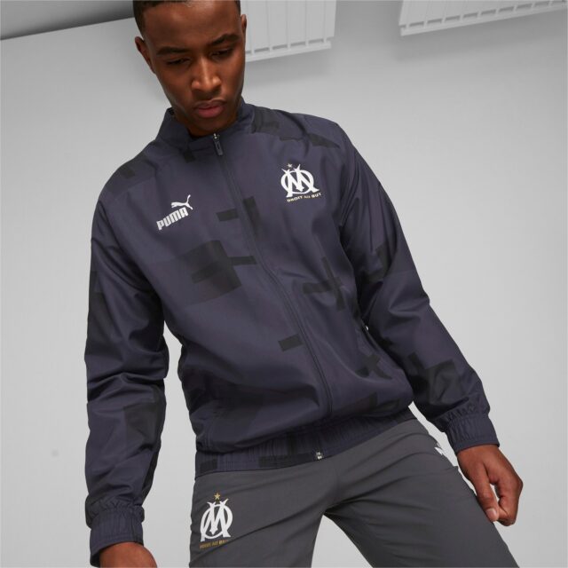 Veste OM Pre-match Homme 2023 Bleu - Image 3