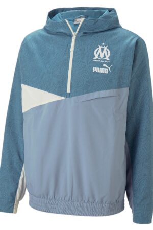 Veste à Capuche OM Woven Homme 2023 Bleu