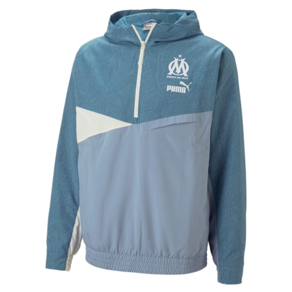 Veste à Capuche OM Woven Homme 2023 Bleu
