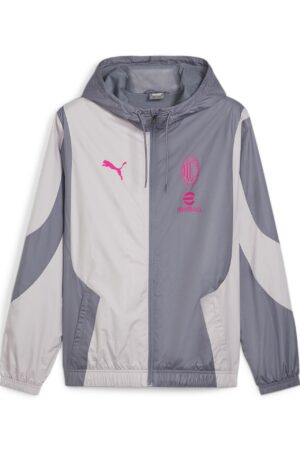 Veste à Capuche AC Milan Pre-match Homme 2023/24 Gris