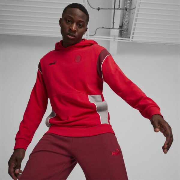 Sweat à Capuche AC Milan FtblArchive Homme 2023/24 Rouge - Image 2