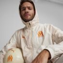 Veste OM Pre-match Homme 2023/24 Beige