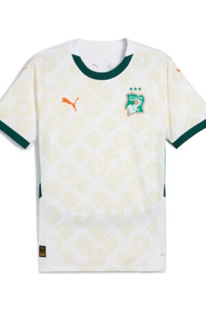 Maillot Côte d'Ivoire Extérieur Homme 2025 Blanc