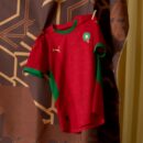 Maillot Maroc Domicile Junior 2025 Rouge