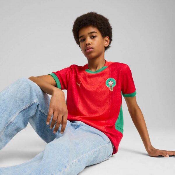 Maillot Maroc Domicile Junior 2025 Rouge - Image 2