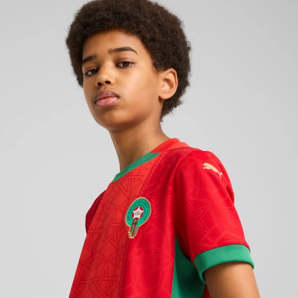 Maillot Maroc Domicile Junior 2025 Rouge - Image 3
