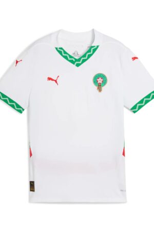Maillot Maroc Extérieur Junior 2025 Blanc