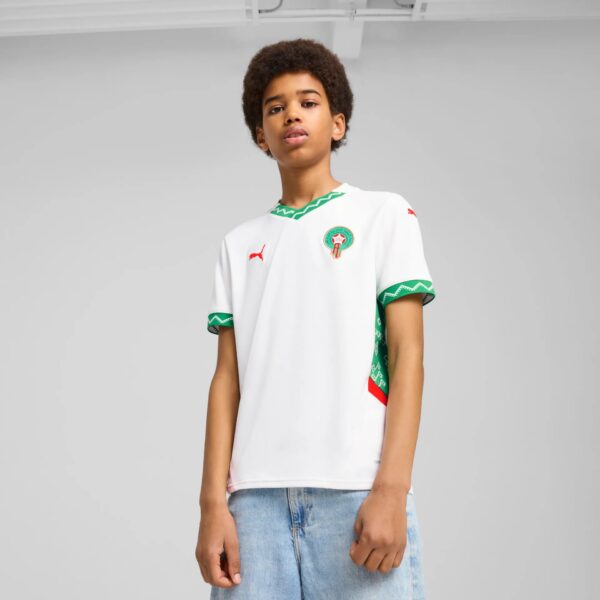 Maillot Maroc Extérieur Junior 2025 Blanc - Image 2