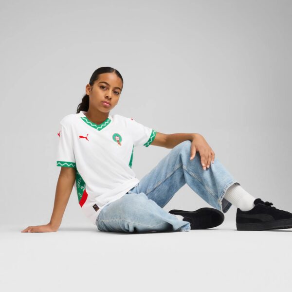 Maillot Maroc Extérieur Junior 2025 Blanc - Image 6