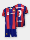 Kit FC Barcelone Domicile Junior Lewandowski 2023/24 Replica