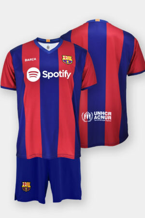 Kit FC Barcelone Domicile Junior 2023/24 Replica