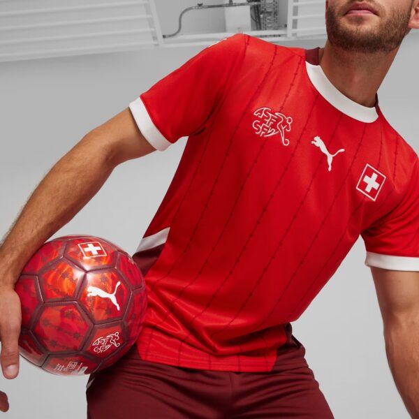 Maillot Suisse Domicile Homme 2024/25 Rouge - Image 3
