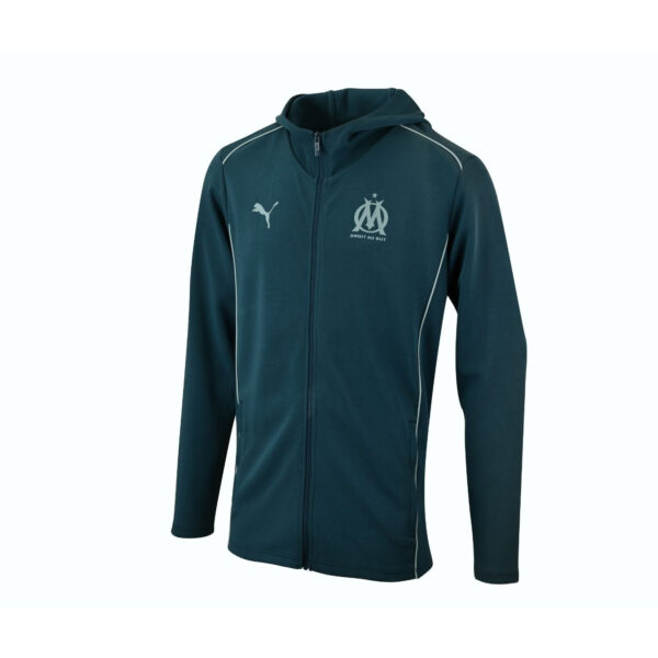 Veste à Capuche OM Casuals Junior 2024/25 Bleu