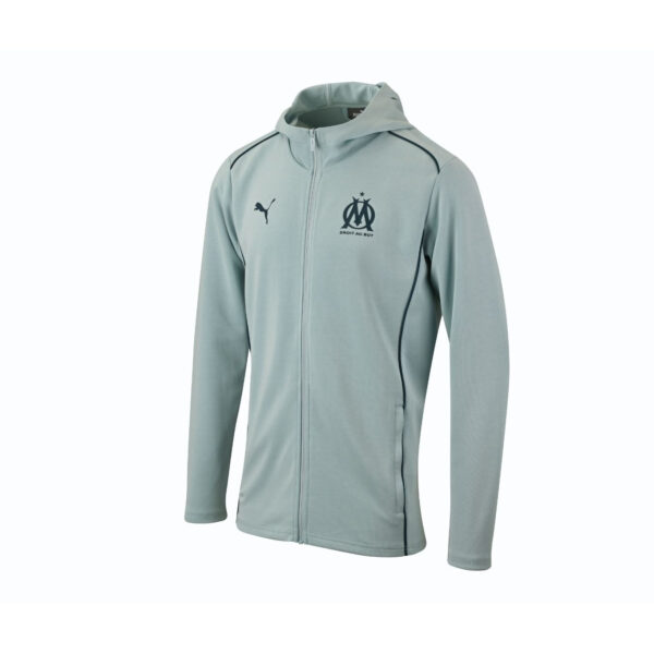 Veste à Capuche OM Casuals Junior 2024/25 Bleu Ciel