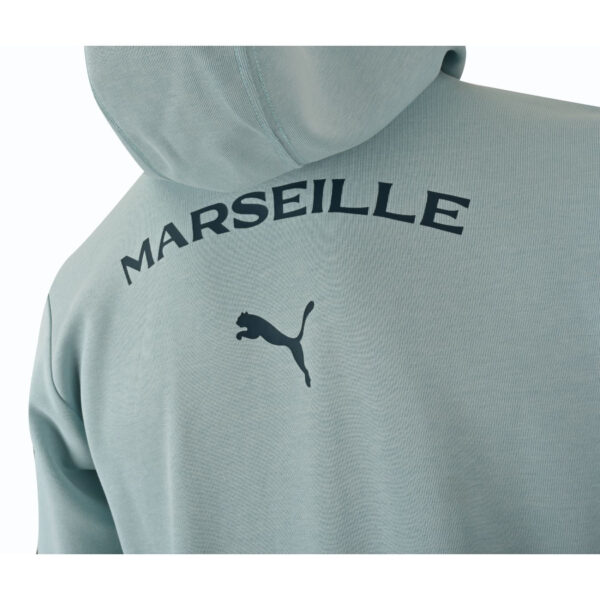 Veste à Capuche OM Casuals Junior 2024/25 Bleu Ciel - Image 2