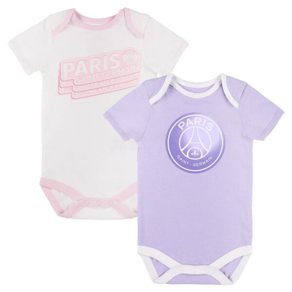 Ensemble Body Paris Saint-Germain Core Crest / Lot de 2 Violet/Blanc 2023-24 ( PSG )